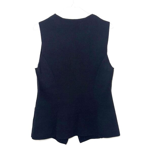 COS Knit Button Front Sweater Vest - Black M - Picture 2 of 5